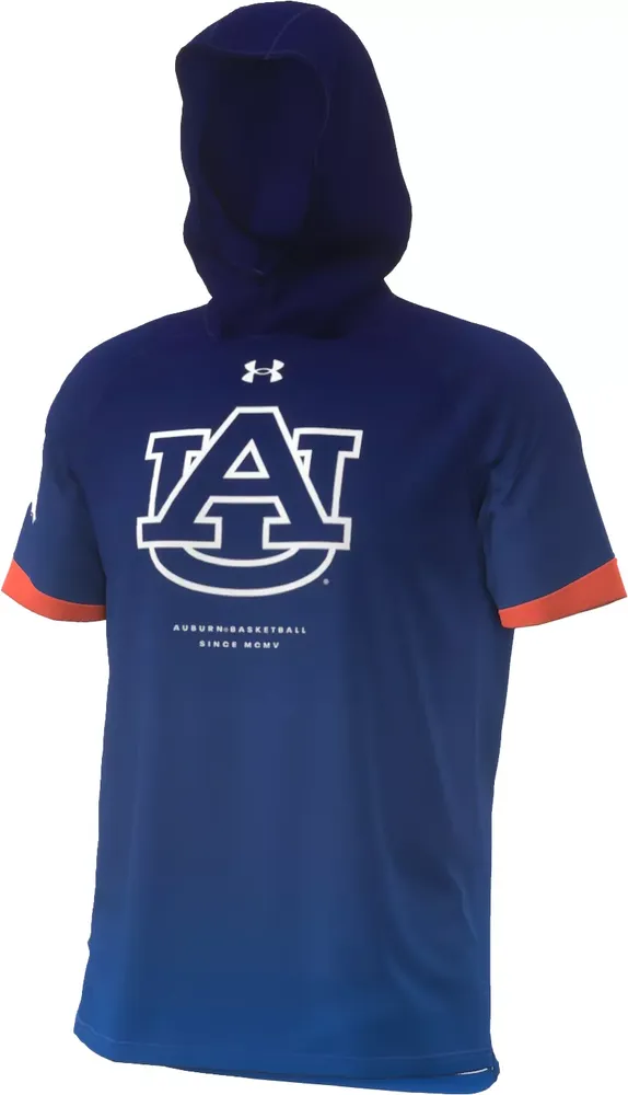 Under Armour Men's Auburn Tigers Blue Shooter Hooded T-Shirt