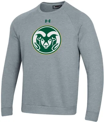 Under Armour Men's Colorado State Rams Grey All Day Crewneck Sweatshirt