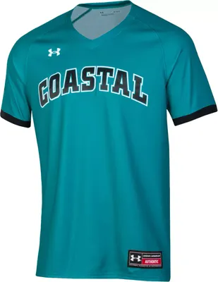 Under Armour Men's Coastal Carolina Chanticleers Teal Replica Baseball Jersey