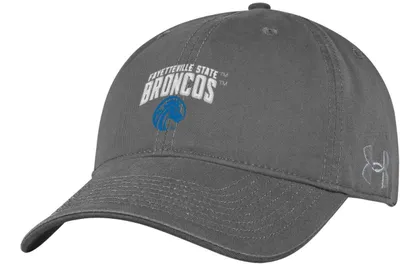 Under Armour Men's Fayetteville State Broncos Grey Washed Performance Cotton Adjustable Hat