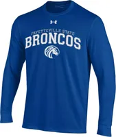 Under Armour Men's Fayetteville State Broncos Blue Performance Cotton Longsleeve T-Shirt