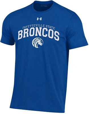 Under Armour Men's Fayetteville State Broncos Blue Performance Cotton T-Shirt