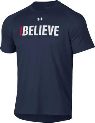 Under Armour Men's Jackson State Tigers Navy Blue Believe Tech T-Shirt