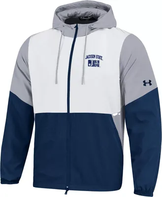 Under Armour Men's Jackson State Tigers Navy Blue Fieldhouse Jacket