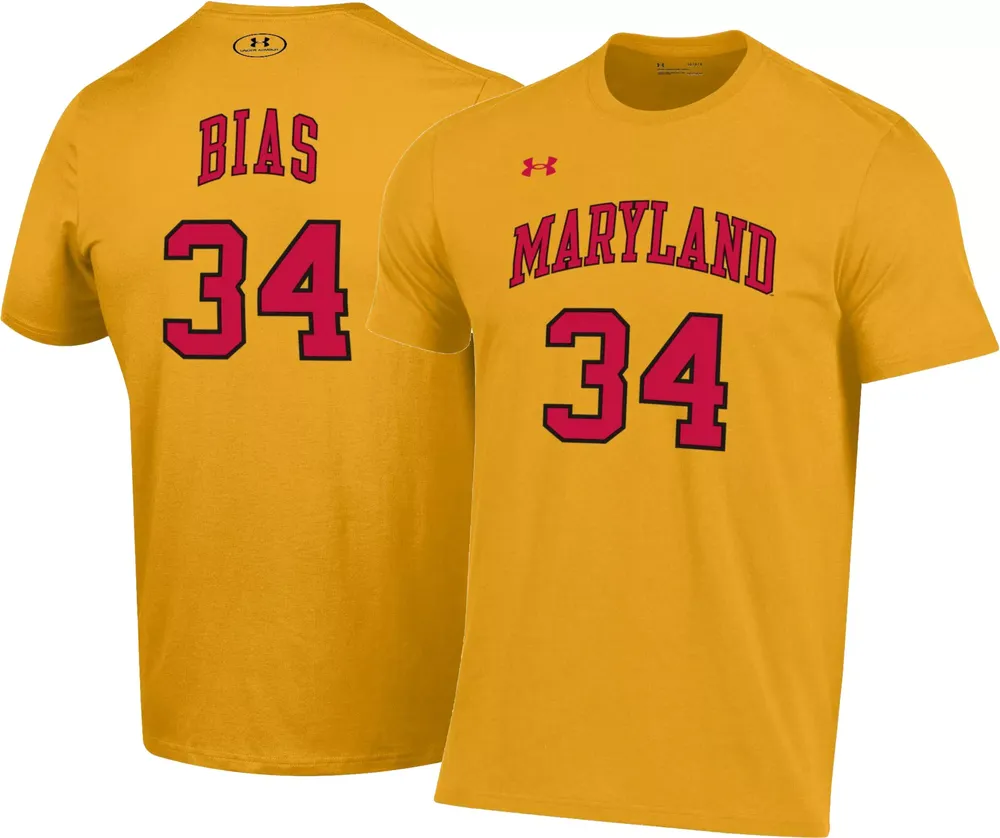 Under Armour Men's Maryland Terrapins Gold Len Bias #34 T-Shirt