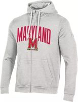 Under Armour Men's Maryland Terrapins Silver Grey All Day Full Zip Hoodie