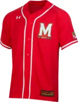 Under Armour Men's Maryland Terrapins Red Replica Baseball Jersey