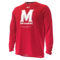 Under Armour Men's Maryland Terrapins Red Shooter Longsleeve T-Shirt