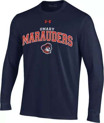 Under Armour Men's Mary Marauders Blue Performance Cotton Longsleeve T-Shirt