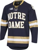 Under Armour Men's Notre Dame Fighting Irish Navy Hockey Premier Replica Jersey