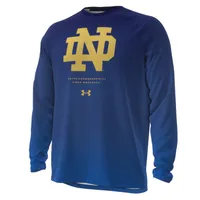 Under Armour Men's Notre Dame Fighting Irish Navy Shooter Longsleeve T-Shirt