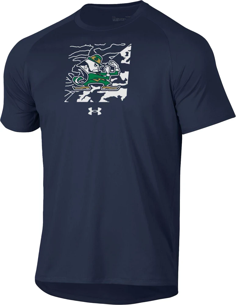 Under Armour Men's Notre Dame Fighting Irish Navy Tech Performance T-Shirt