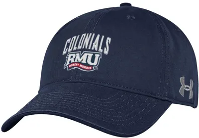 Under Armour Men's Robert Morris Colonials Navy Blue Washed Performance Cotton Adjustable Hat