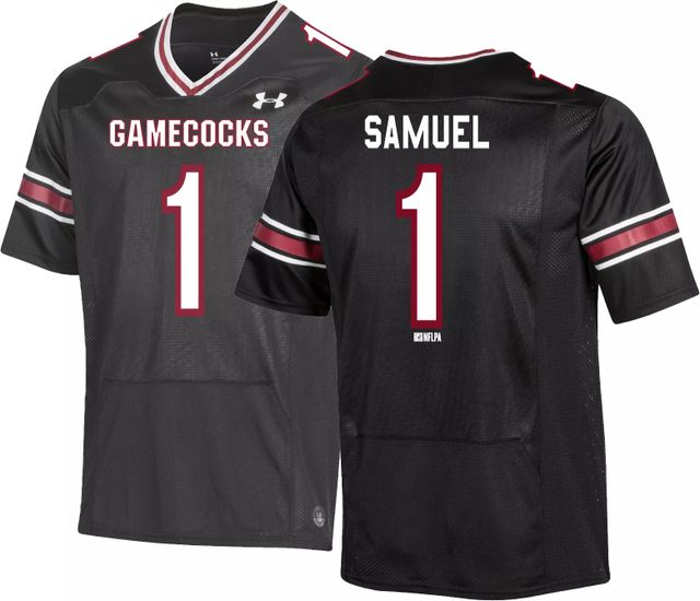 Mens University of South Carolina #1 Deebo Samuel White University Jerseys  - Deebo Samuel Jersey - South Carolina Jersey 