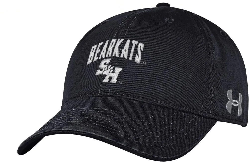 Dick's Sporting Goods Under Armour Men's Sam Houston Bearkats Black Washed  Performance Cotton Adjustable Hat