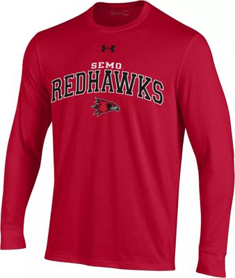 Under Armour Men's Southeast Missouri State Redhawks Red Performance Cotton Longsleeve T-Shirt