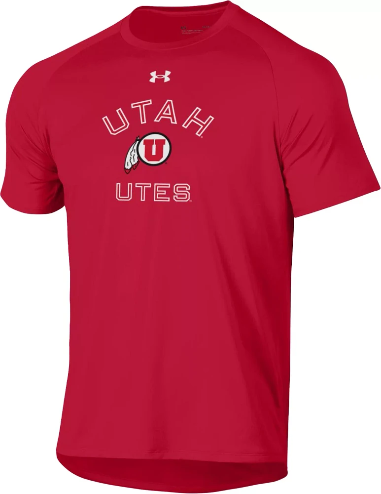 Under Armour Men's Utah Utes Red Tech Performance T-Shirt