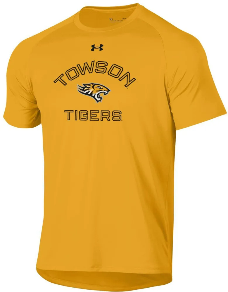 Under Armour Men's Towson Tigers Gold Tech Performance T-Shirt