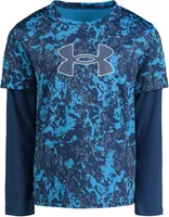 Under Armour Toddler Boy Forage Camo Logo Twofer T-Shirt