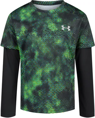 Under Armour Toddler Boys' Halftone Micro Logo Twofer T-Shirt