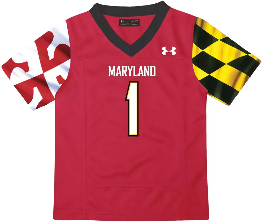 Under Armour Toddler Maryland Terrapins Red Replica Football Jersey