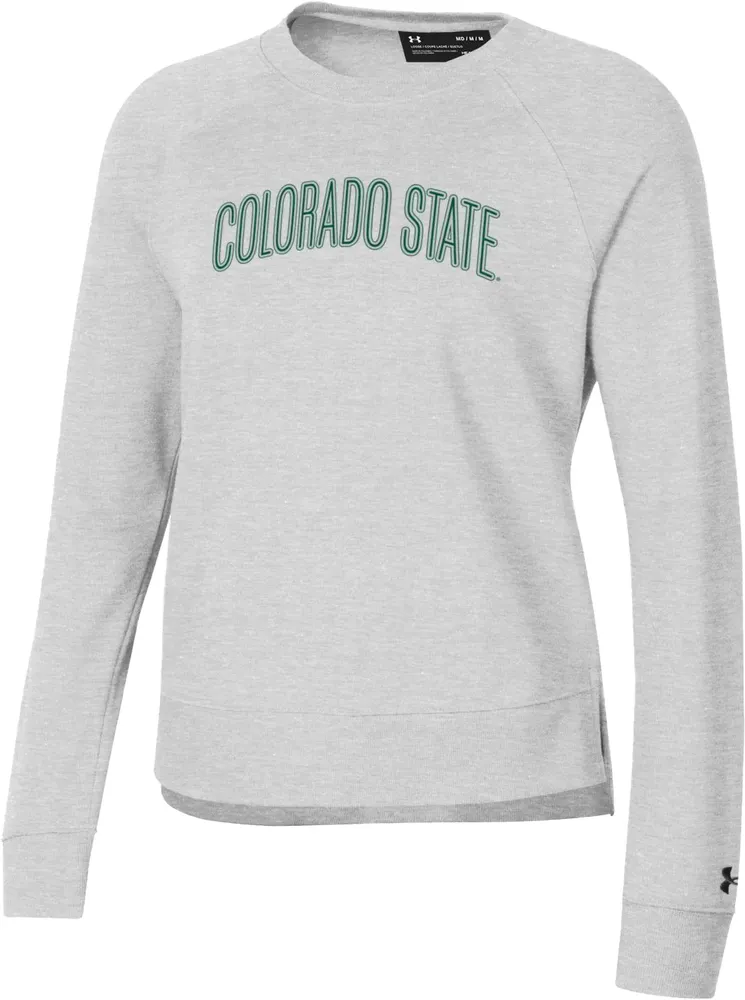 Under Armour Women's Colorado State Rams Silver All Day Crewneck Sweatshirt