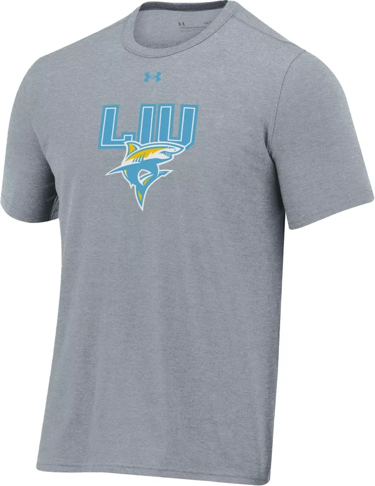 Under Armour Women's LIU Sharks Steel Heather All Day T-Shirt