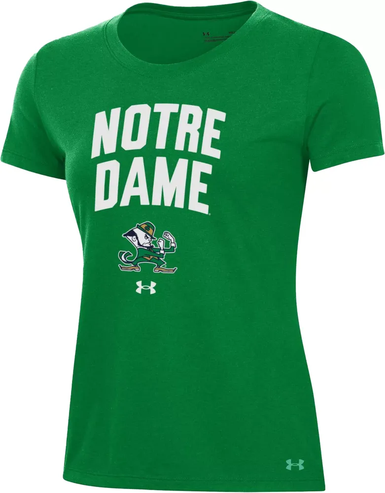 Under Armour Women's Notre Dame Fighting Irish Green All Day T-Shirt