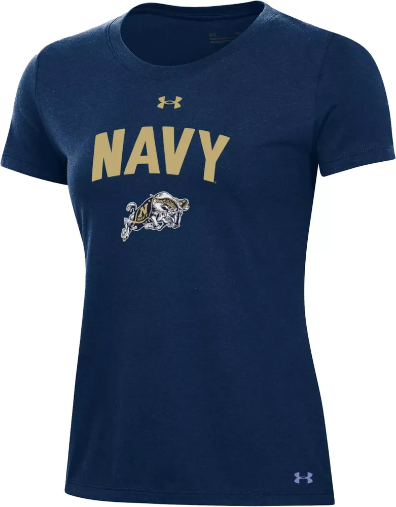 Under Armour Women's Navy Midshipmen Navy All Day T-Shirt