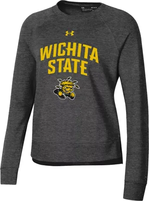 Under Armour Women's Wichita State Shockers Black Heather All Day Crewneck Sweatshirt