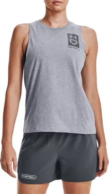 Under Armour Women's UA Softball Box Logo Tank Top