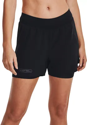 Under Armour Women's Softball 2-in-1 Shorts