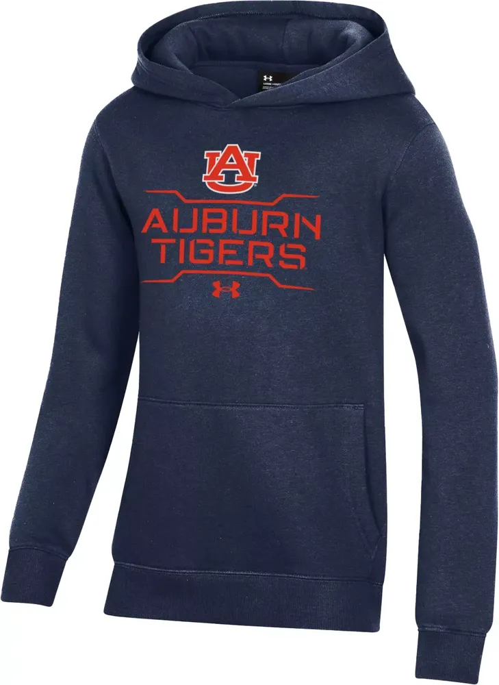 Under Armour Youth Auburn Tigers Navy All Day Fleece Hoodie