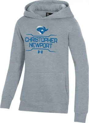 Under Armour Youth Christopher Newport Captains Grey All Day Fleece Hoodie