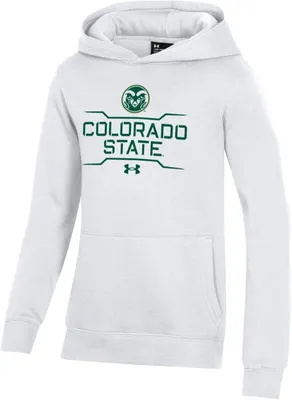 Under Armour Youth Colorado State Rams White All Day Fleece Hoodie