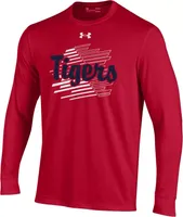 Under Armour Youth Jackson State Tigers Red Performance Cotton Longsleeve T-Shirt