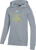 Under Armour Youth LIU Brooklyn Blackbirds Grey All Day Fleece Hoodie