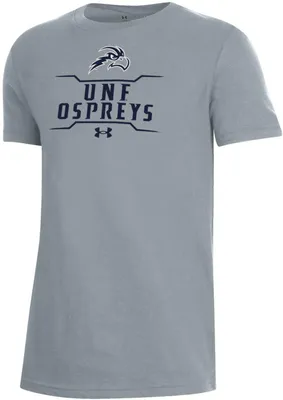 Under Armour Youth North Florida Ospreys Grey Performance Cotton T-Shirt