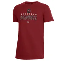 Under Armour Youth South Carolina Gamecocks Red Performance Cotton T-Shirt