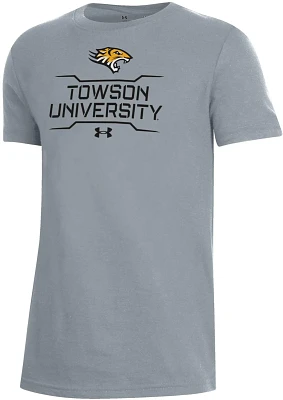 Under Armour Youth Towson Tigers Grey Performance Cotton T-Shirt