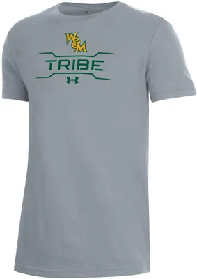 Under Armour Youth William & Mary Tribe Grey Performance Cotton T-Shirt