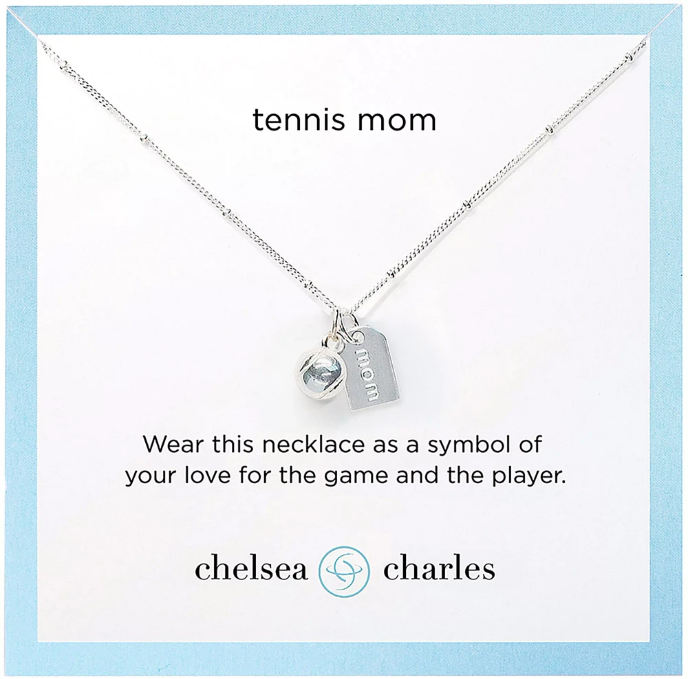 Chelsea Charles Tennis Mom Double Charm Necklace