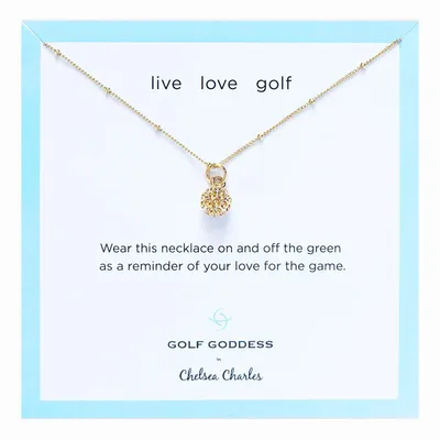 Chelsea Charles Golf Ball Charm Necklace