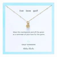 Chelsea Charles Golf Ball Charm Necklace