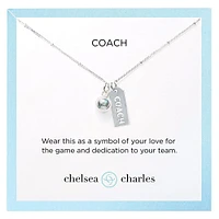 Chelsea Charles Tennis Coach Charm Necklace