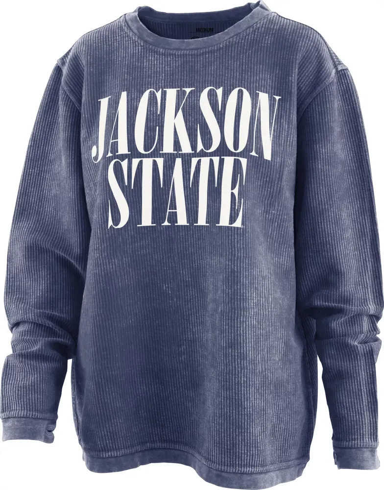 Pressbox Women's Jackson State Tigers Navy Showtime Sweater