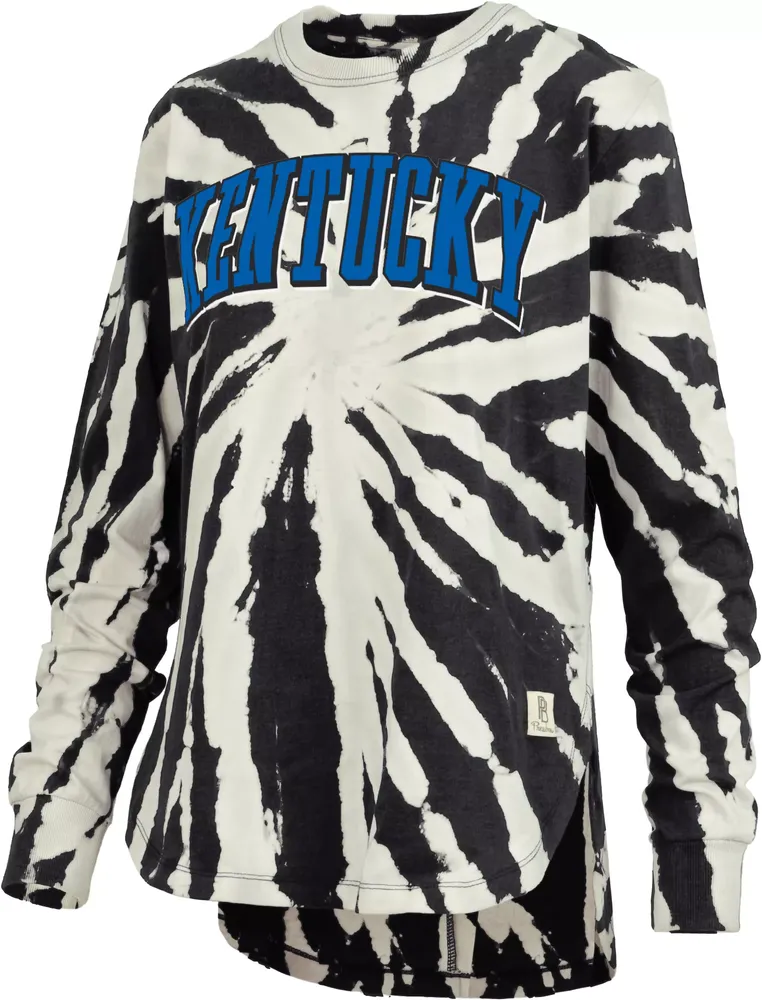 Pressbox Women's Kentucky Wildcats Black Tiedye Longsleeve T-Shirt