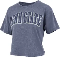 Pressbox Women's Penn State Nittany Lions Tennessee Orange Vent Cropped T-Shirt