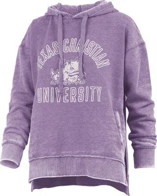 Pressbox Women's TCU Horned Frogs Purple Vintage High-Low Pullover Hoodie