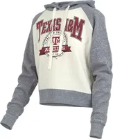 Pressbox Women's Texas A&M Aggies Grey Cropped Hoodie